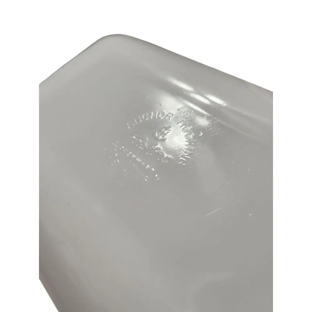 Anchor Hocking white milk